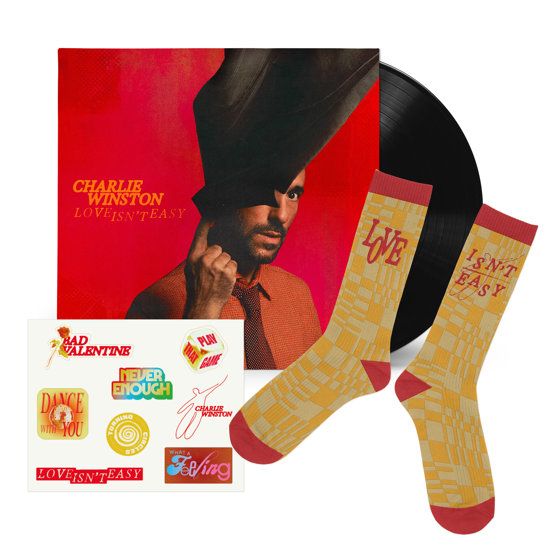 Charlie Winston - Pack vinyle + stickers + chaussettes