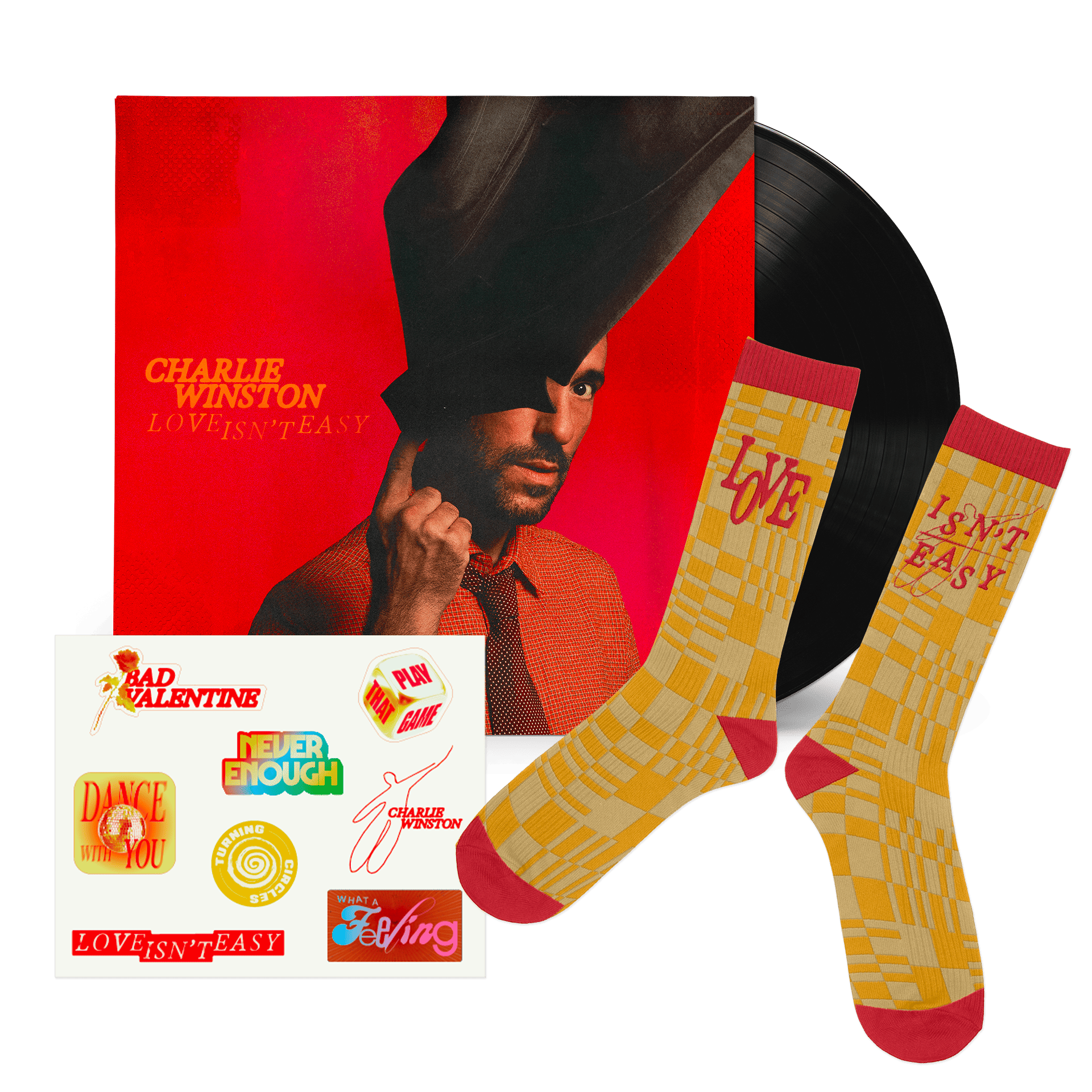 Charlie Winston - Pack vinyle + stickers + chaussettes